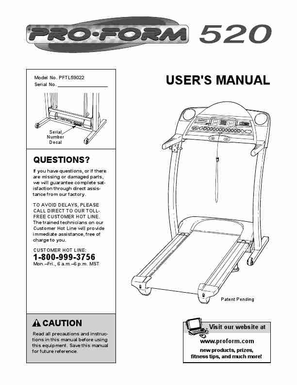 ProForm Treadmill 520-page_pdf